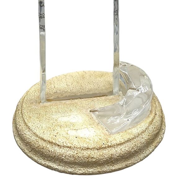 The Bradford Exchange Glass Cross Footprints in the Sand Limited Edition #A7082 - Picture 3 of 10